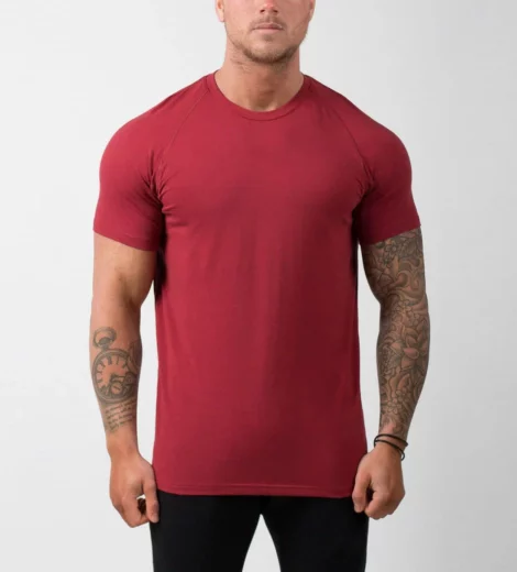 Customized 95%cotton 5%spandex muscle t shirt