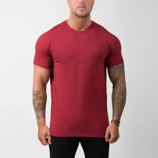 Customized 95%cotton 5%spandex muscle t shirt