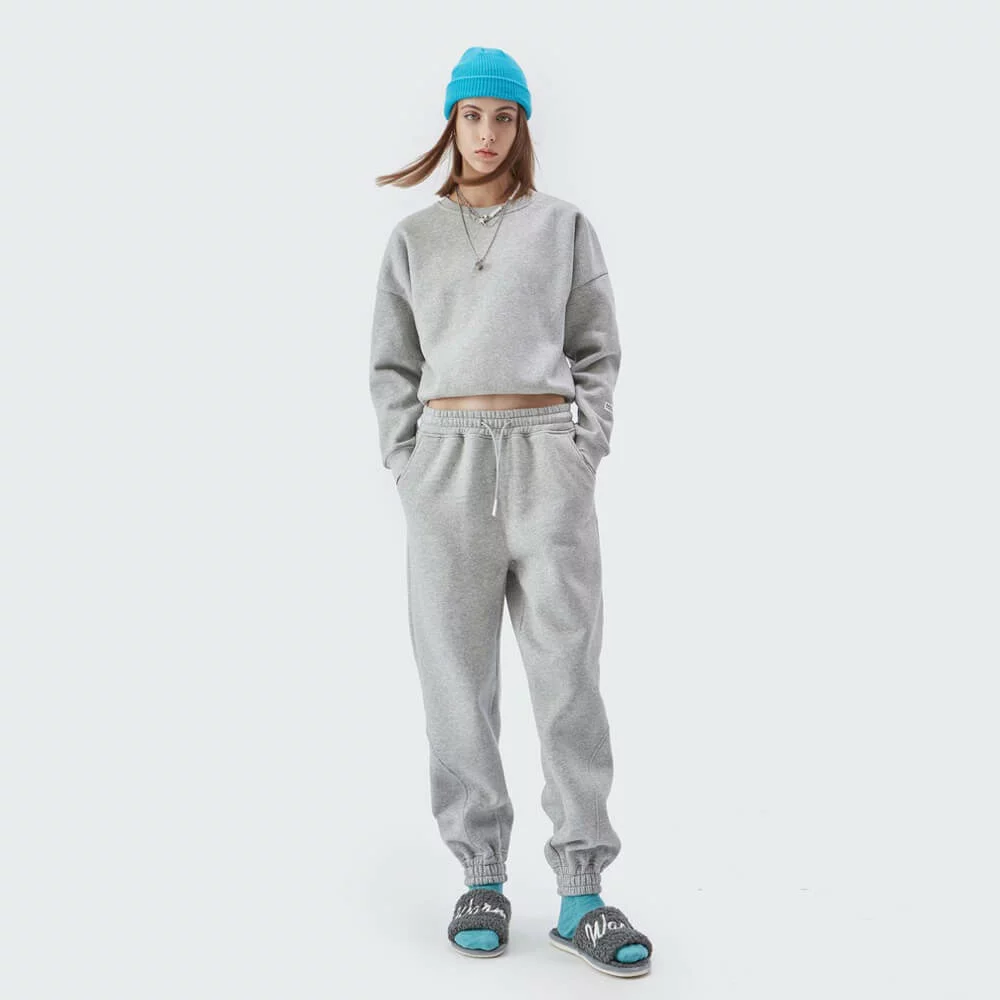 Womens heavyweight fleece sweatsuit set bulk - Image 8