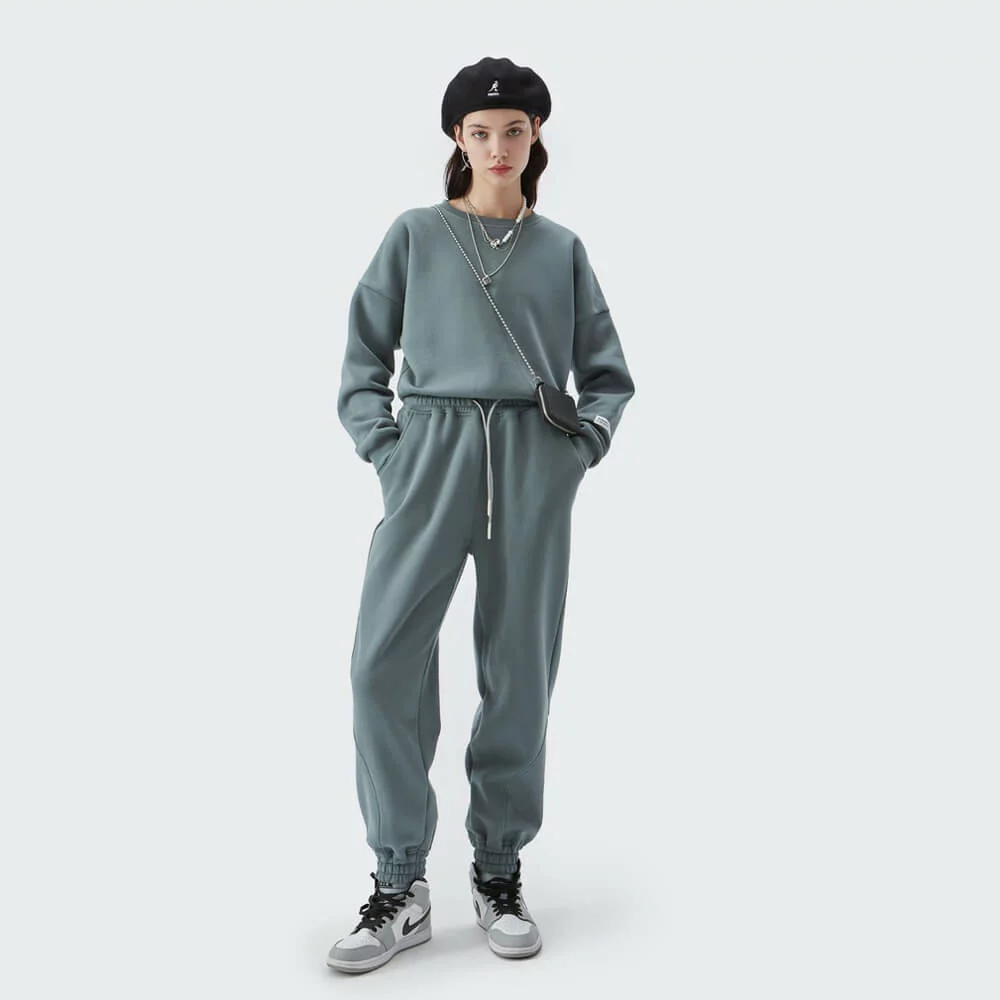 Womens heavyweight fleece sweatsuit set bulk - Image 6