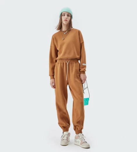 Womens heavyweight fleece sweatsuit set bulk