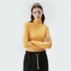 high neck long sleeve crop top t shirt wholesale - Image 5