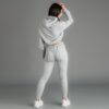 Womens cropped sport tracksuit lounge set - Image 5