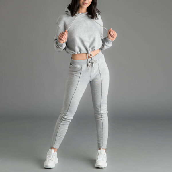 Womens cropped sport tracksuit lounge set