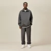 Unisex heavyweight fleece oversized quater zip up pullover wholesale - Image 8