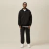 Unisex heavyweight fleece oversized quater zip up pullover wholesale - Image 5