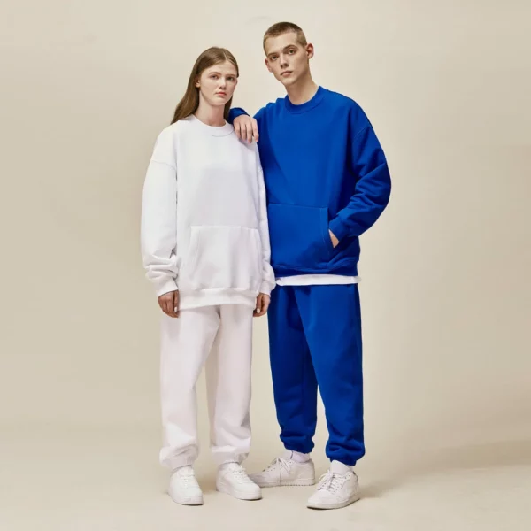 Unisex loose fit tracksuit wholesale