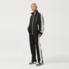 Unisex zipper up polyester tracksuit set with side tapes - Image 7