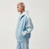 Unisex zipper up polyester tracksuit set with side tapes - Image 12
