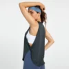 Quick dry women tank top with side twist knot - Image 6