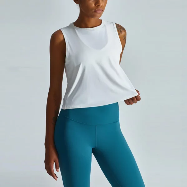 Woman custom cropped gym tank top wholesale China