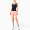 Woman activewear racer back tank top with custom logo - Image 10