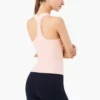 Woman activewear racer back tank top with custom logo - Image 6
