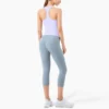 Woman activewear racer back tank top with custom logo - Image 13