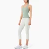 Woman activewear racer back tank top with custom logo - Image 12