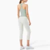 Woman activewear racer back tank top with custom logo - Image 11
