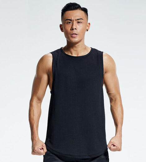 Mens polyester mesh tank top wholesale