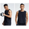 Mens polyester mesh tank top wholesale - Image 3