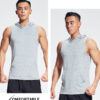Custom sleeveless tank top with hood - Image 5
