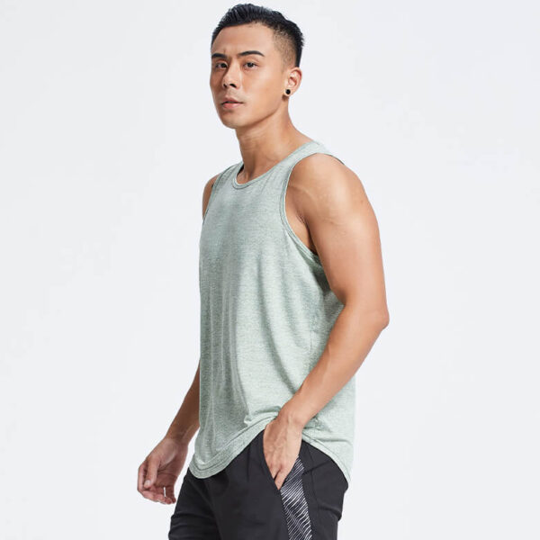 Longline curved hem stringer tank top bulk sale