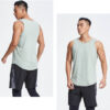 Longline curved hem stringer tank top bulk sale - Image 4