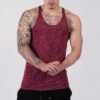Mens slub fitness stringer vest wholesale - Image 4