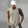 Custom logo gym tank top for bodybuilding - Image 2