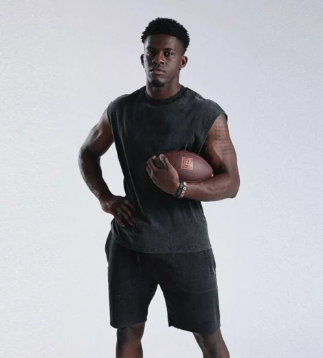 Customized snow wash mens fitness tank top sleeveless