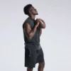 Customized snow wash mens fitness tank top sleeveless - Image 3