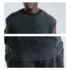 Customized snow wash mens fitness tank top sleeveless - Image 4