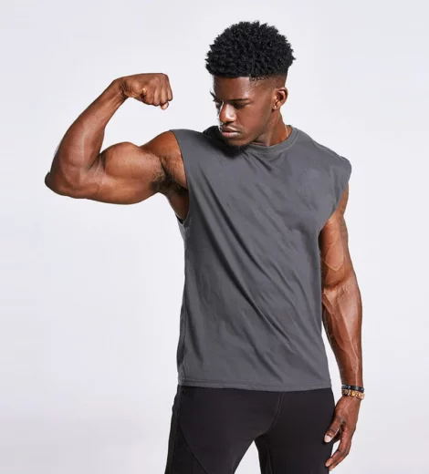 men athletic tank top with your design