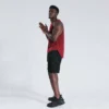 Custom maroon men workout tank top gym - Image 4