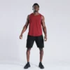 Custom maroon men workout tank top gym - Image 6
