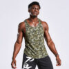 Gym scoop neck camo stringer tank top - Image 6