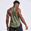 Gym scoop neck camo stringer tank top - Image 3