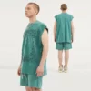 Custom aisley printing mens tank top - Image 5
