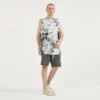 Tie dye distressed tank top for man - Image 6