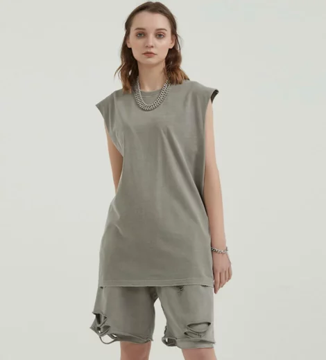 Private label womens longline tank top for sale