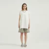 Woman plain white cotton tank top manufacture - Image 8