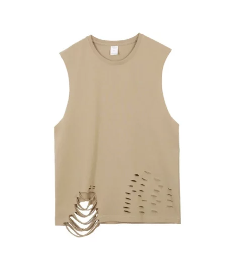 Unisex bulk tank top with rips